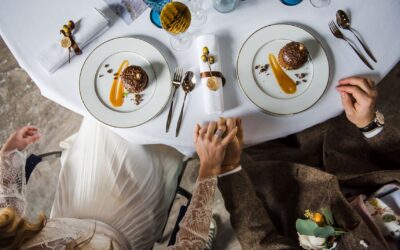 How does investing in professional food and drink photography attract new couples to your wedding venue?